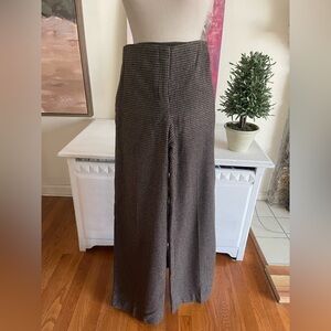 Theory Checkered Brown Dress Pants